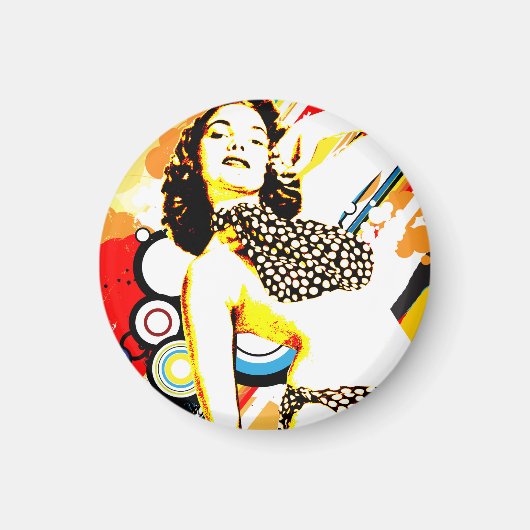 Aimant Séduction Nostalgique - Polka Dottie (Devant)