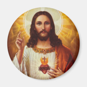 Aimant Seigneur Jésus-Christ et le coeur sacré