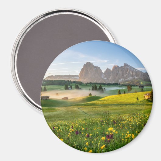 Aimant Seiser Alm, Alpes Dolomites, Italie (Recto/Verso)