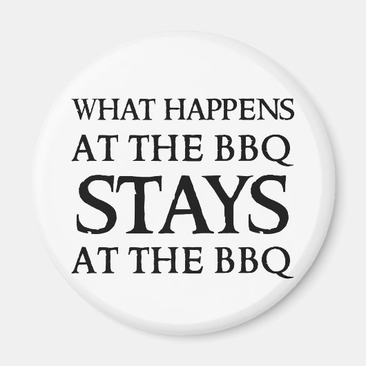 AIMANT SÉJOURNE AU BBQ (Devant)