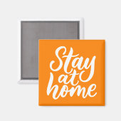 Aimant Séjournez À La Maison (Recto/Verso)