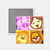 Aimant séjoursHeureux, nous restons tous heureux 2 (Recto/Verso)