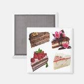 Aimant Sélection de desserts pour amateurs de gâteaux mig (Recto/Verso)
