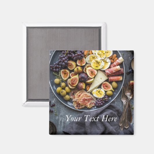 Aimant Sélection de nourriture italienne (Recto/Verso)