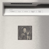 Aimant Self Portrait, gravé par J. Mollison (In Situ (Lave-vaisselle))