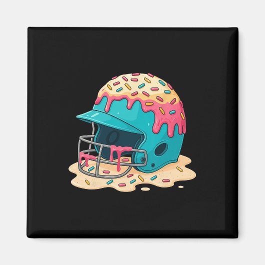Aimant Sell Catcher Helmet With Face Mask Ice-cream Dripp (Devant)