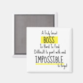 Aimant Semaine d'appréciation du patron (Recto/Verso)