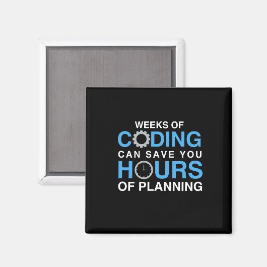 Aimant Semaines De Programmation Du Codage (Recto/Verso)