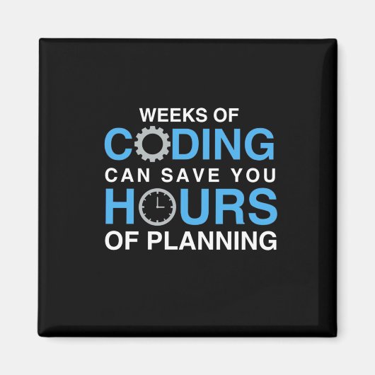Aimant Semaines De Programmation Du Codage (Devant)