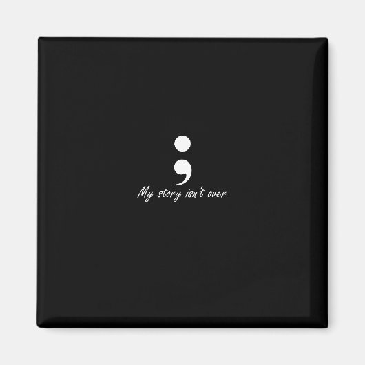 Aimant Semicolon Mon histoire n'est pas sur manches longu (Devant)