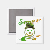 Aimant Semper Fi (Recto/Verso)