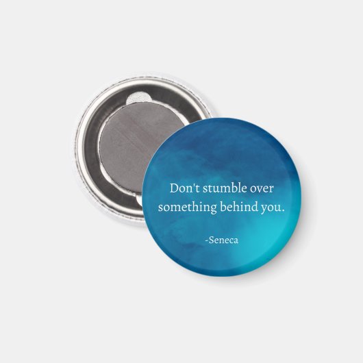 Aimant Seneca : Concentrons-nous sur l'avenir, ne tombez (Recto/Verso)