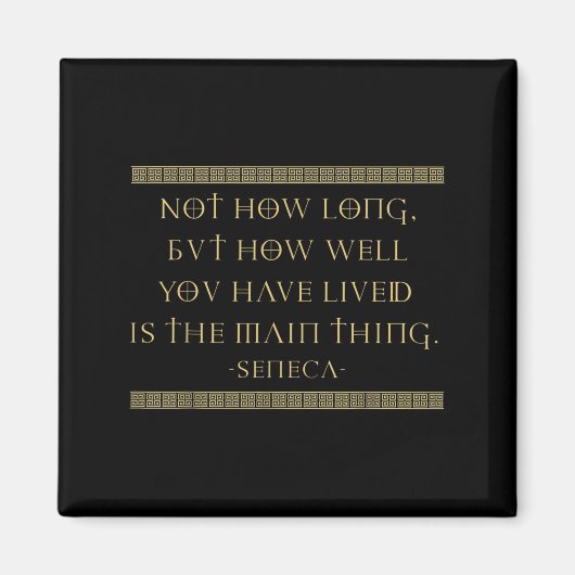 Aimant Seneca Stoicism Citations Inspirantes Memento Mori (Devant)
