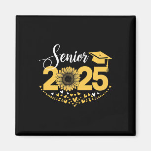 Aimant Senior 2025 Funny Graduation Tournesol Cl De 2025