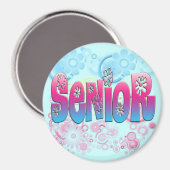 Aimant Senior - Fleurs 2 (Recto/Verso)