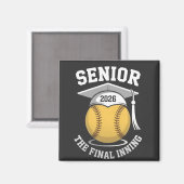 Aimant Senior The Final Inning 2026 Softball Graduation (Recto/Verso)