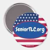Aimant SeniorTLC.org Patriotique (Recto/Verso)