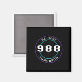 Aimant Sensibilisation 988 - Prévention du suicide (Recto/Verso)