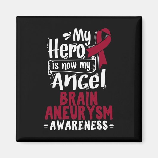 Aimant Sensibilisation à la Bourgogne Ruban Cerveau Aneur (Devant)