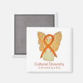 Aimant Sensibilisation à la diversité culturelle Ruban An (Recto/Verso)
