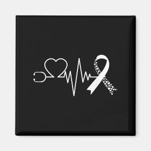 Aimant Sensibilisation à la maladie cardiaque Rouge en fé