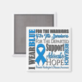 Aimant Sensibilisation à la maladie de Huntington (Recto/Verso)