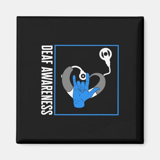 Aimant Sensibilisation à la perte auditive Implant cochlé (Devant)