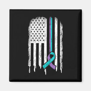 Aimant Sensibilisation à la prévention du suicide Drapeau