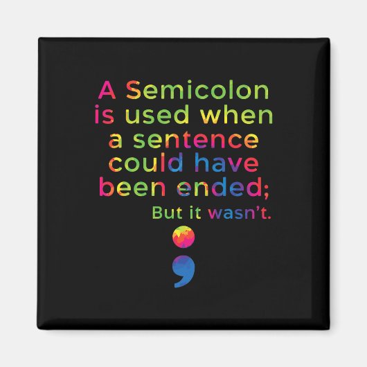 Aimant Sensibilisation à la prévention du suicide Santé m (Devant)