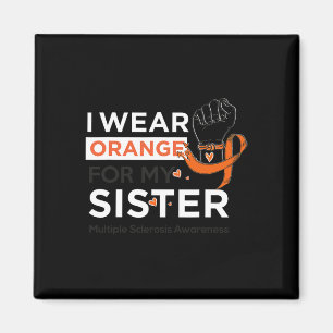 Aimant Sensibilisation À La Sclérose Mme Je Porte Orange