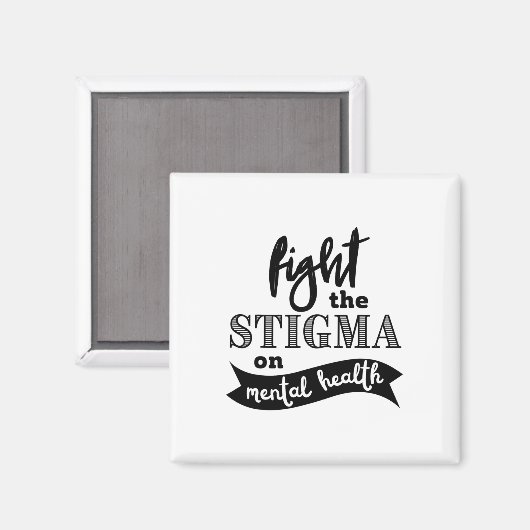 Aimant Sensibilisation à la stigmatisation des problèmes  (Recto/Verso)
