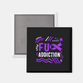 Aimant Sensibilisation à la surdose de drogue Ruban drogu (Recto/Verso)
