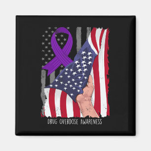 Aimant Sensibilisation à la surdose de drogue Vintage Ame