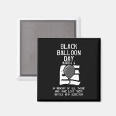 Aimant Sensibilisation à la surdose du jour du ballon (Recto/Verso)