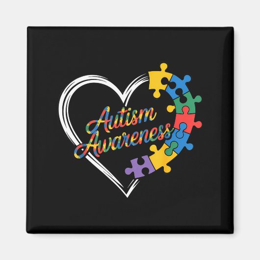 Aimant Sensibilisation à l'autisme (Devant)