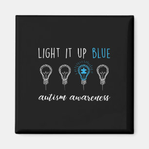 Aimant Sensibilisation à l'autisme Illuminez-le en bleu 1