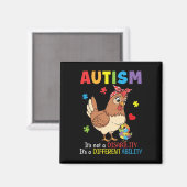 Aimant Sensibilisation à l'autisme Mère Poulet Capacité d (Recto/Verso)