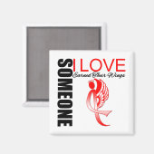 Aimant Sensibilisation À L'AVC Quelqu'Un Que J'Aime A Gag (Recto/Verso)