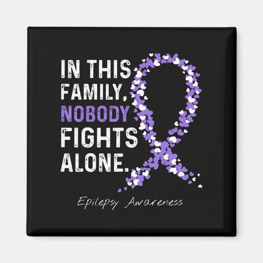 Aimant Sensibilisation À L'Épilepsie Dans Cette Famille P (Devant)