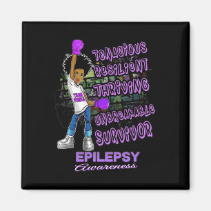 Aimant Sensibilisation à l'épilepsie Melanin Black Women 