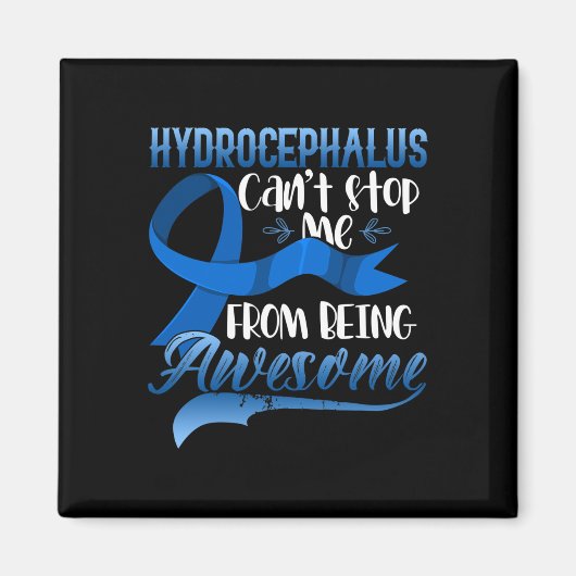 Aimant Sensibilisation à l'hydrocéphalie Drapeau américai (Devant)