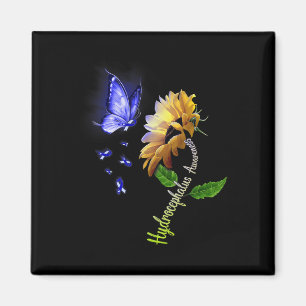 Aimant Sensibilisation à l'hydrocéphalie du tournesol 2