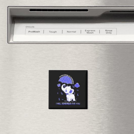 Aimant Sensibilisation à l'hydrocéphalie Eléphant (In Situ (Lave-vaisselle))