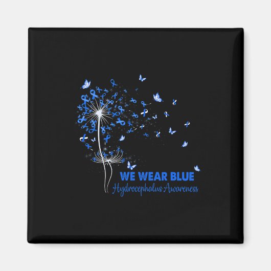 Aimant Sensibilisation à l'hydrocéphalie Foi Espoir Aimer (Devant)