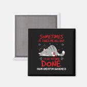 Aimant Sensibilisation à l'neurysme cérébral Eléphant 1 (Recto/Verso)