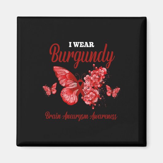 Aimant Sensibilisation à l'neurysme cérébral Je porte le  (Devant)