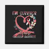 Aimant Sensibilisation à l'neurysme cérébral Je suis Surv (Devant)