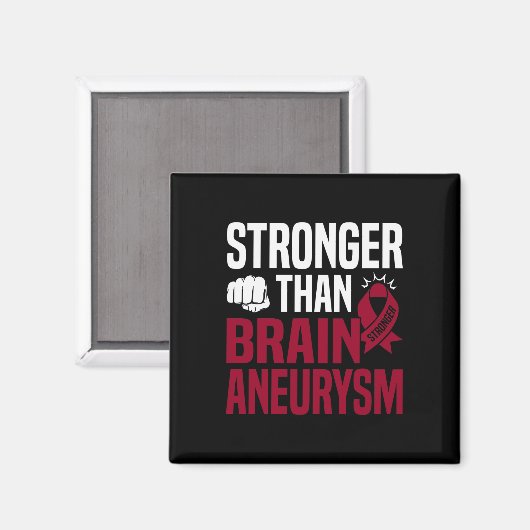 Aimant Sensibilisation à l'neurysme cérébral Ruban bordea (Recto/Verso)