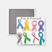 Aimant Sensibilisation au cancer (Recto/Verso)