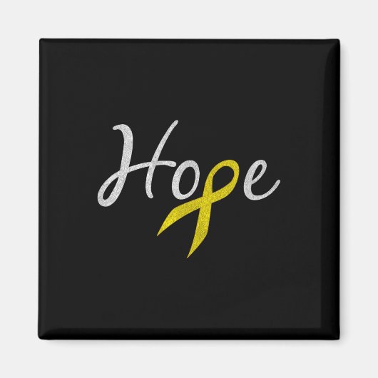 Aimant Sensibilisation au cancer chez l'enfant Espoir de (Devant)